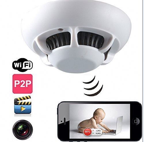Invisible Wireless Smoke Detector Wifi Hd 1080p Hid