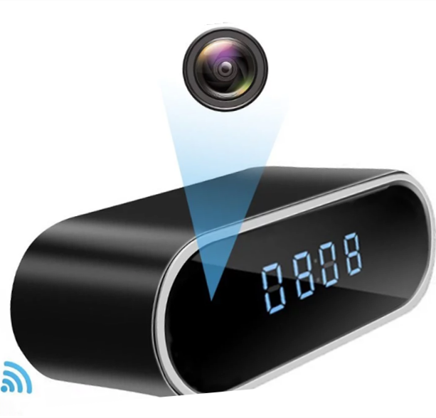 Hd 1080p Wifi Home Security Alarm Clock Spy