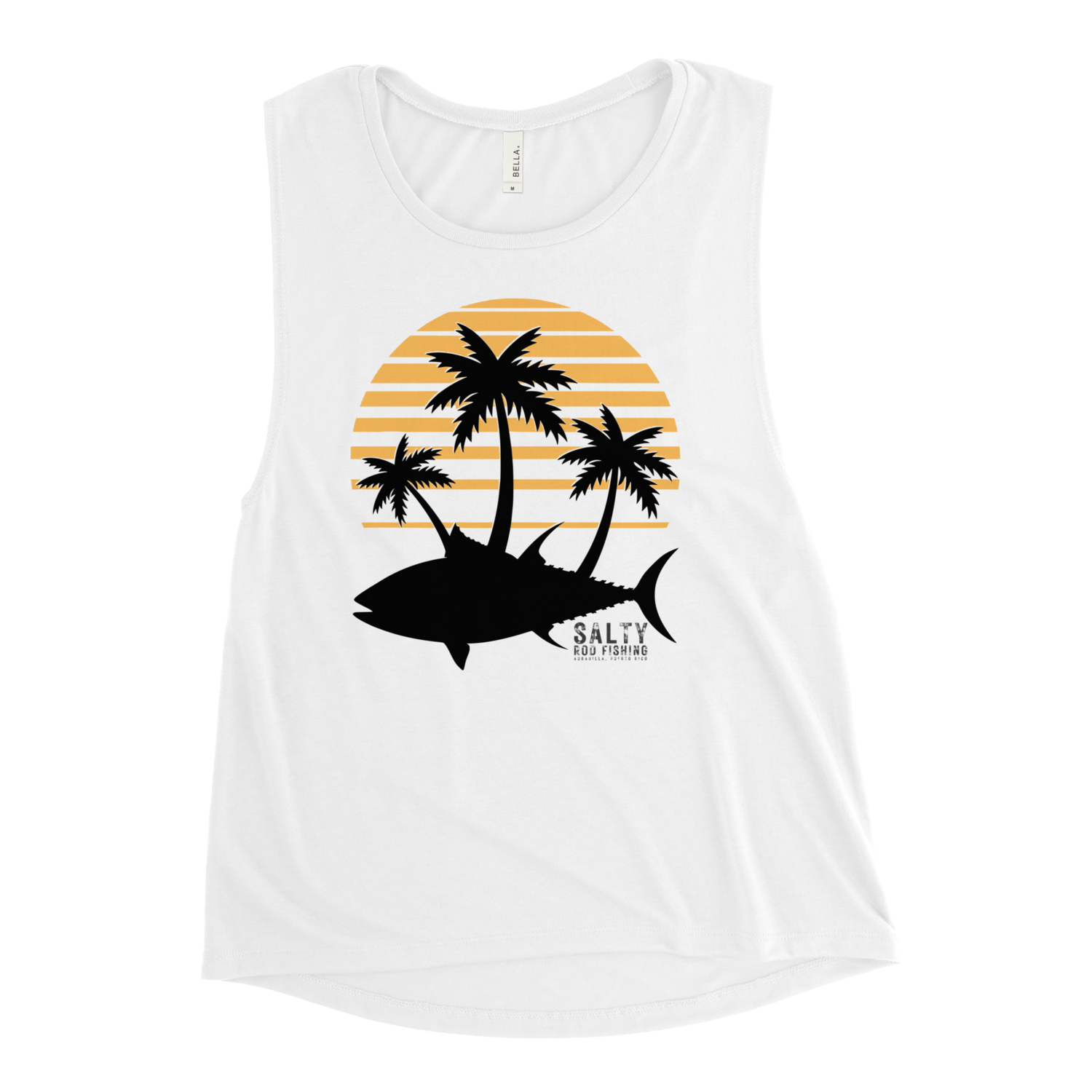 SRF Gold Retro Tuna Island Ladies Tank