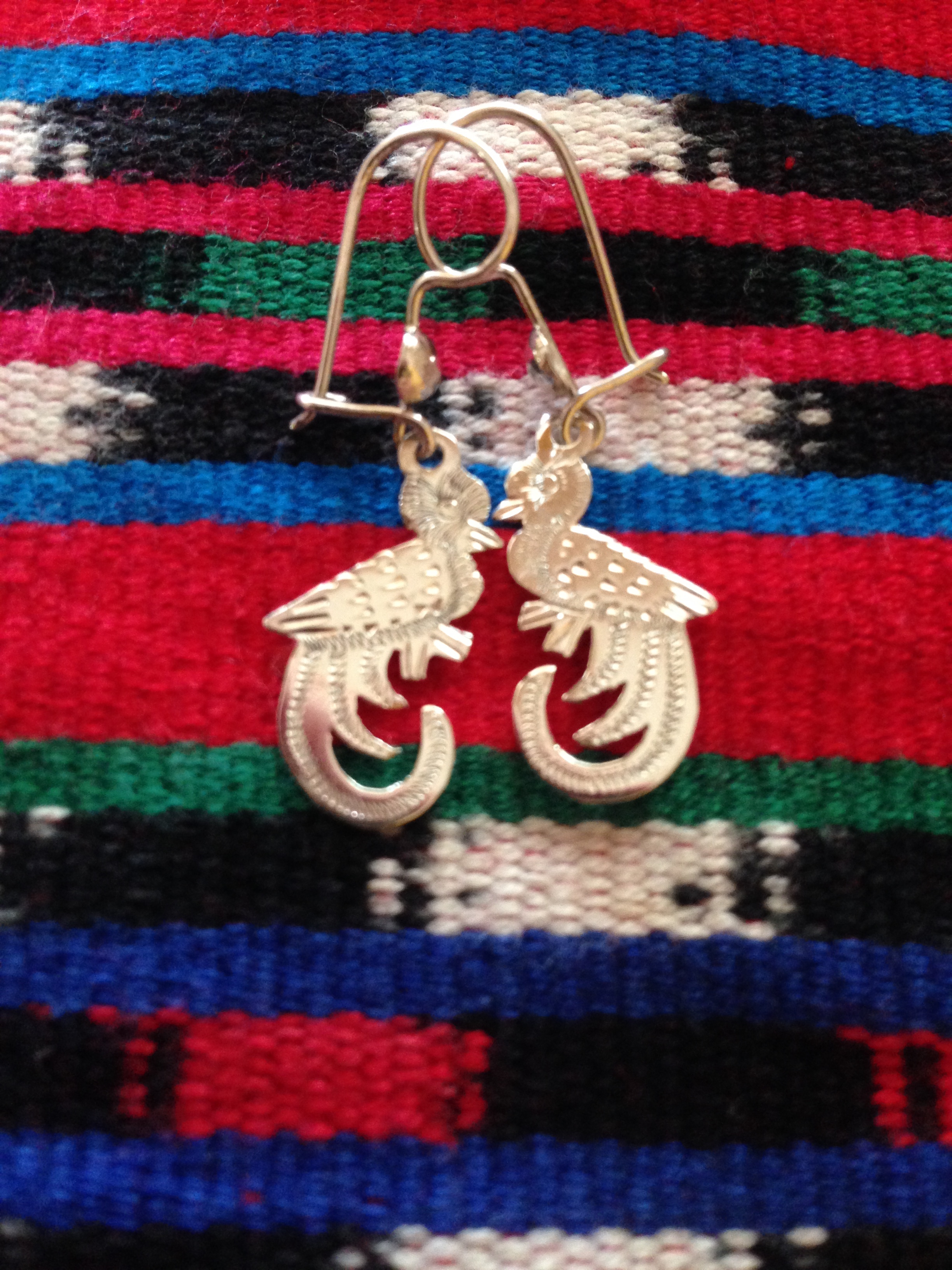 ARETES DE QUETZAL (PEQUEÑO