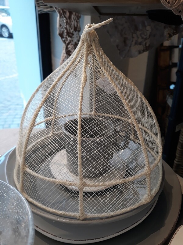 COPRIVIVANDE TONDO SMALL IN RETE NATURALE (ABACA)