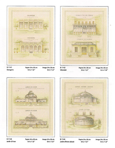 QUADRO di Laurence David: &quot;Jardin d&#39; Hiver&quot;; &quot;Orangerie&quot;; &quot;Vérandah&quot; - SC. -20%