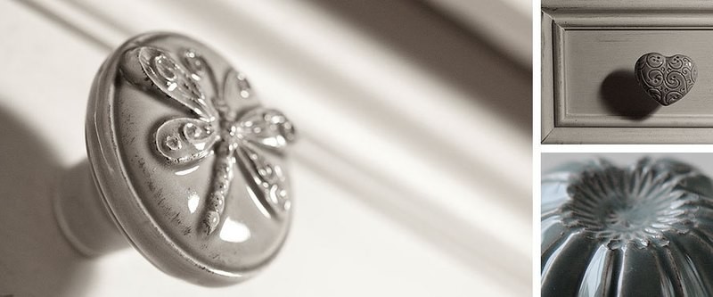 Linea &quot; CASSETTI&quot;  pomelli in ceramica