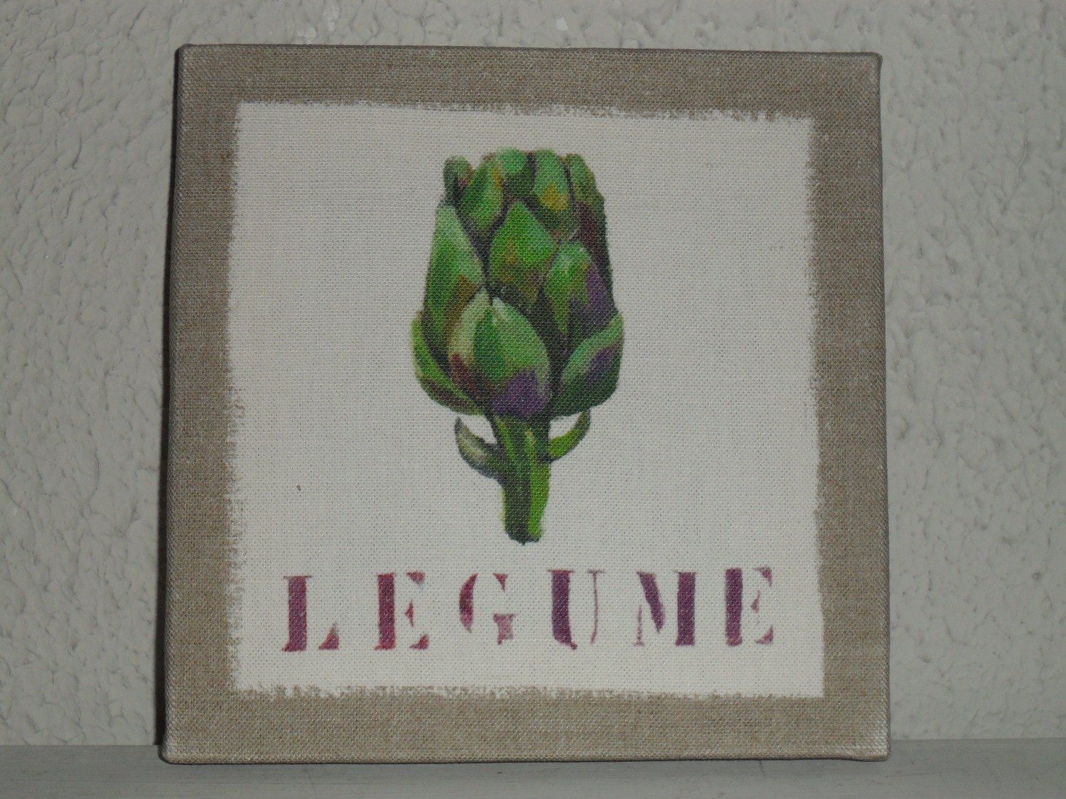 QUADRO IN TELA DI LINO CON DISEGNO ORIGINALE DI AURELIUS PARIS -SC. -60%