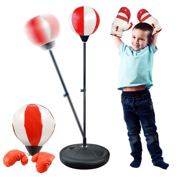 Punching Bag with Boxing Gloves, Boxing Bag for Kids, Boxing Toy with Adjustable Stand for Boys and Girls