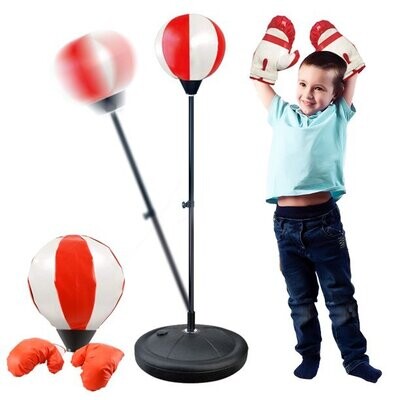 Punching Bag with Boxing Gloves, Boxing Bag for Kids, Boxing Toy with Adjustable Stand for Boys and Girls