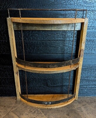 Antique Crafted Wooden Bar Shelf (3 Shelf)