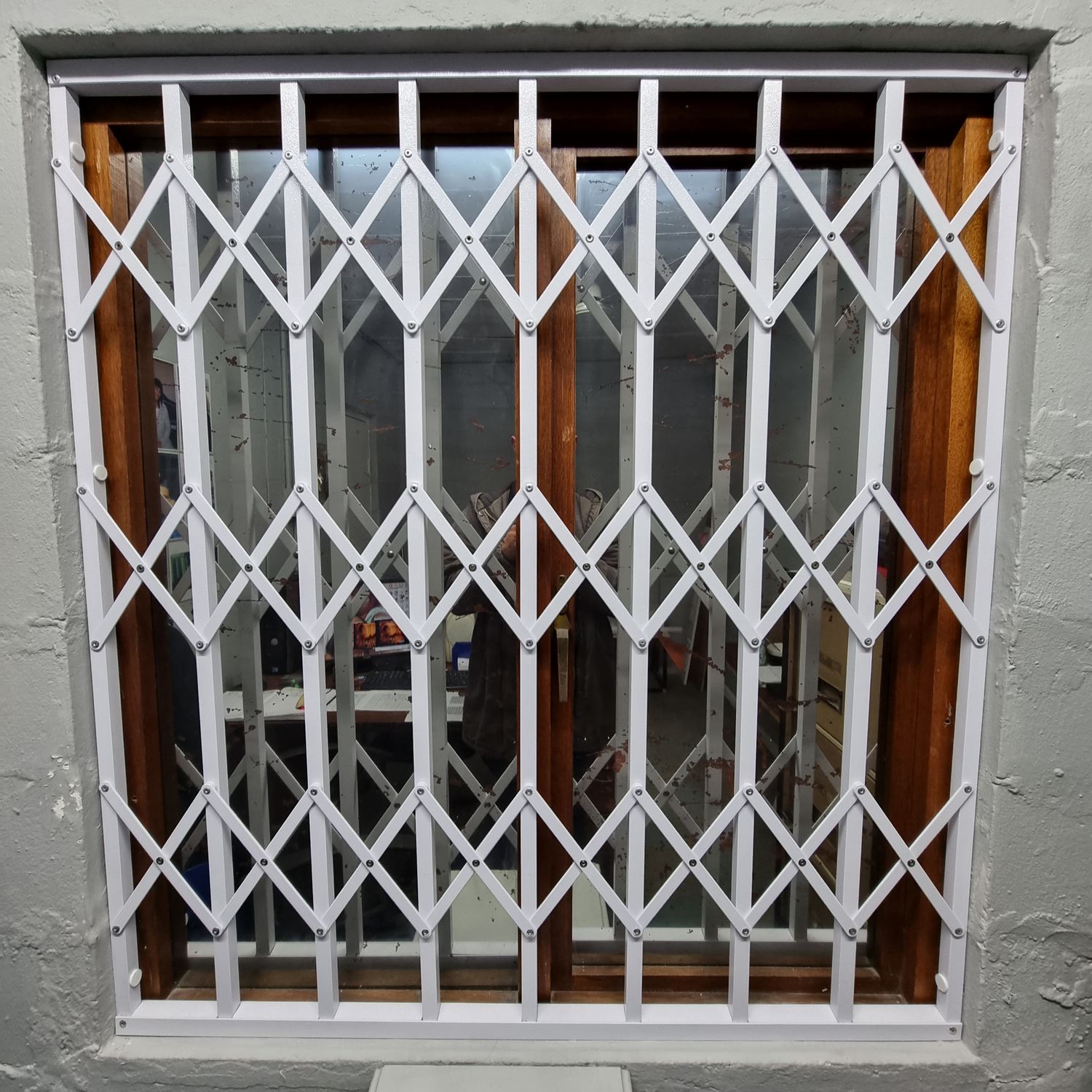 Alugrille burglar bar  (medium - tall)