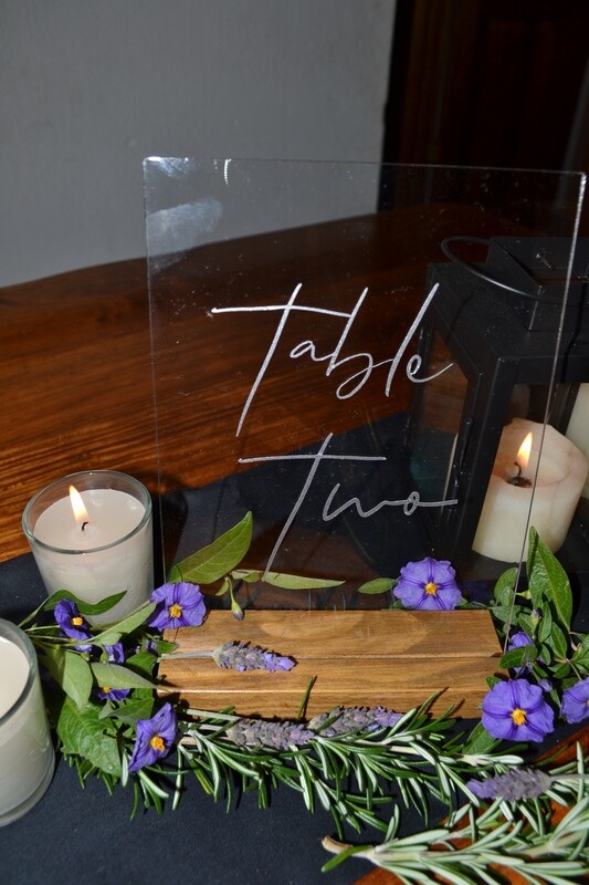 Acrylic Table Numbers