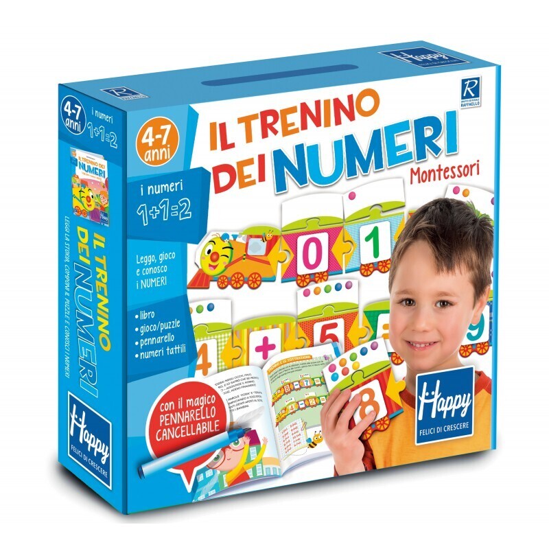 Il trenino dei numeri Montessori