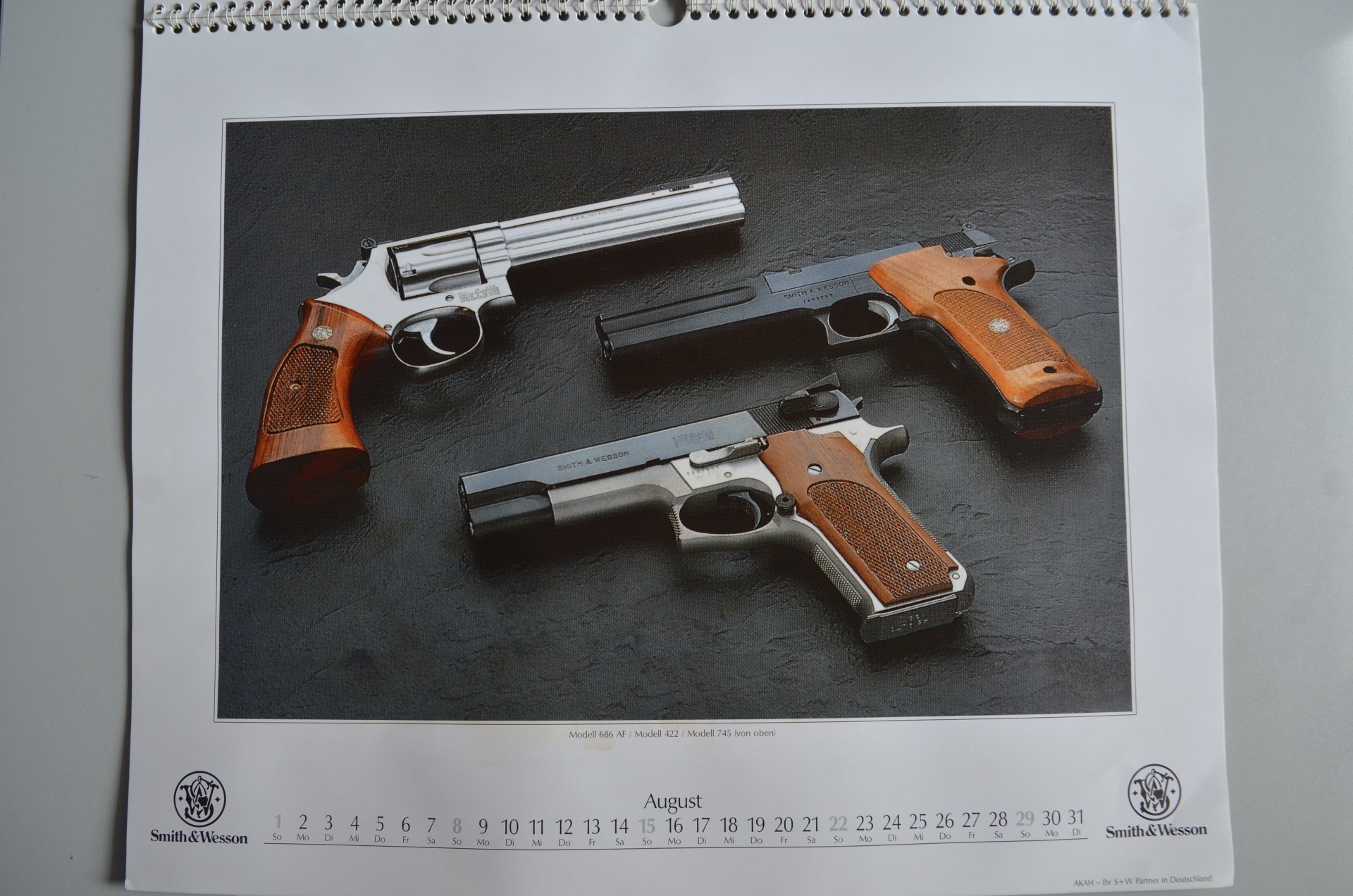 Smith & Wesson 1993 Calendar publications.