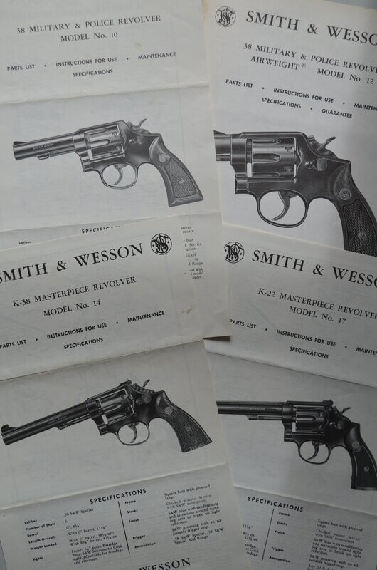 Smith & Wesson Instruction Manuals & Parts Lists.