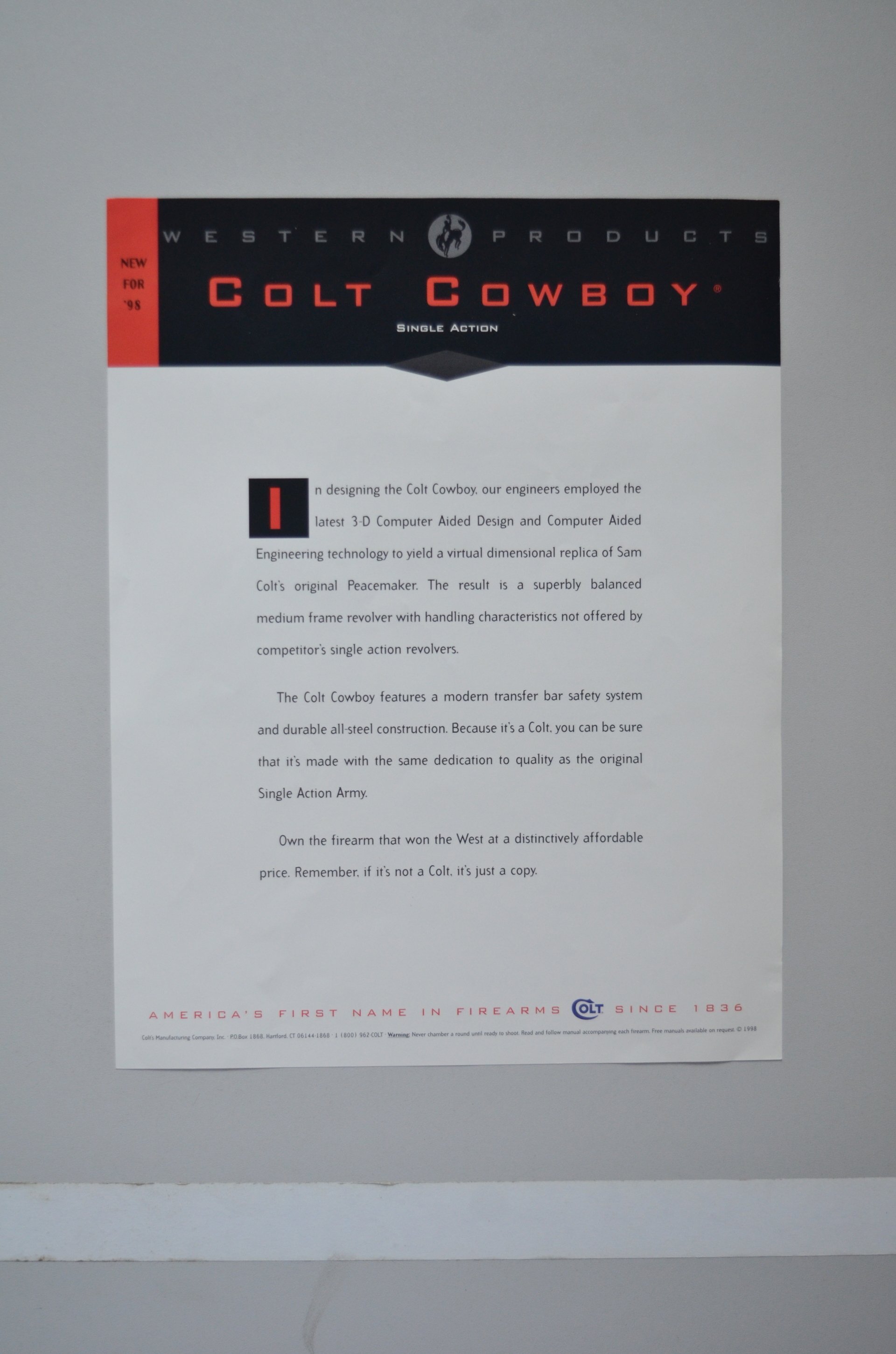Colt Product Flyer 1998