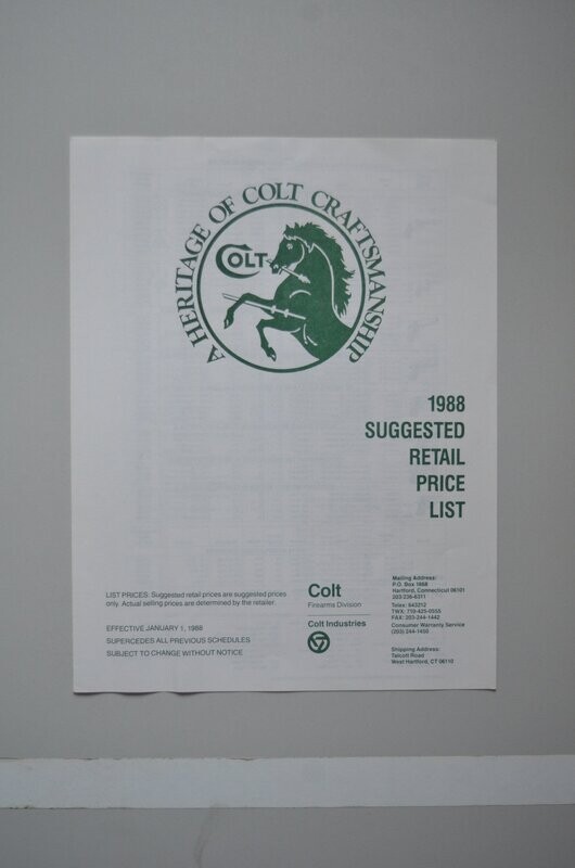 Colt Product Flyer 1988