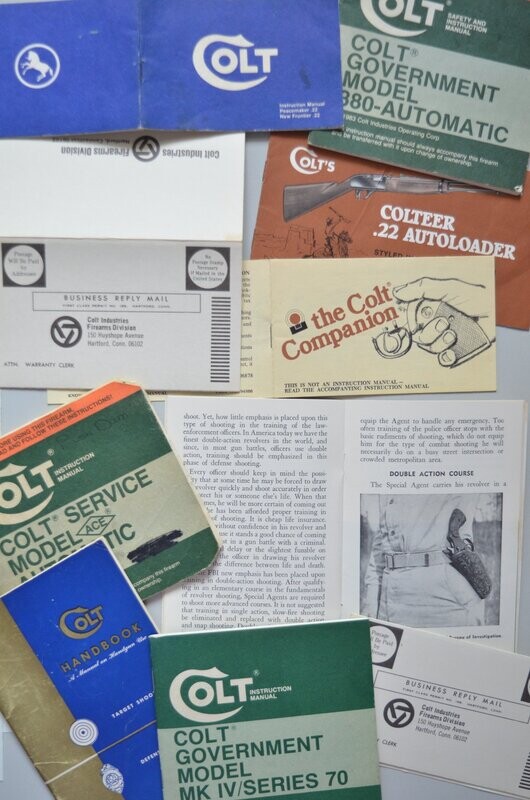 Colt Instruction Manuals & Parts Lists.