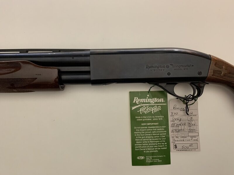 REMINGTON 	MODEL 870 WINGMASTER	12