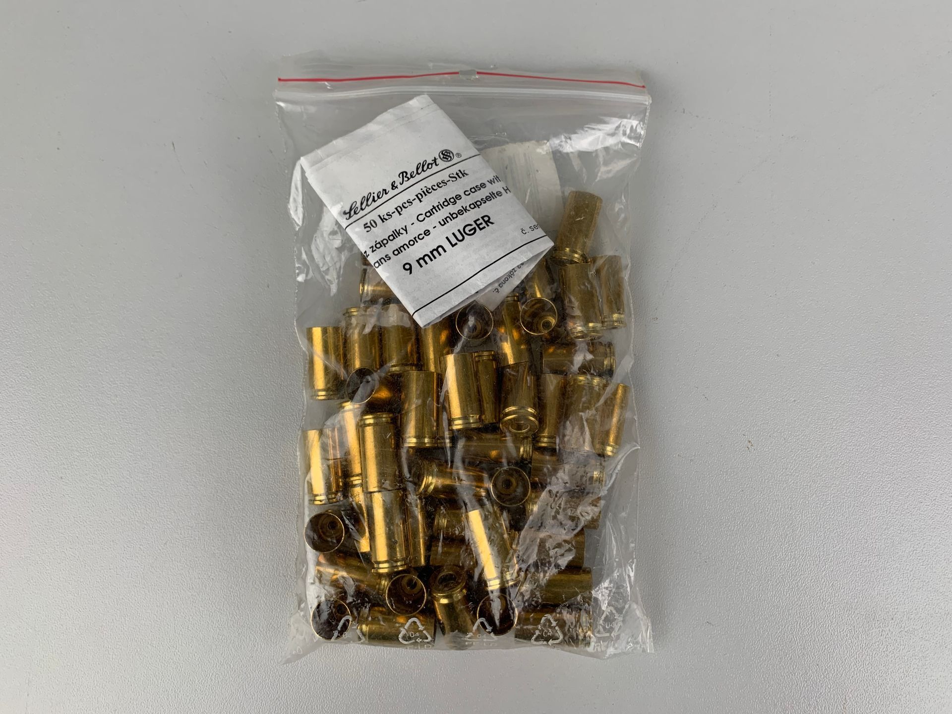 SELLIER & BELLOT	9 MM LUGER	CARTRIDGE CASE WITHOUT PRIMER