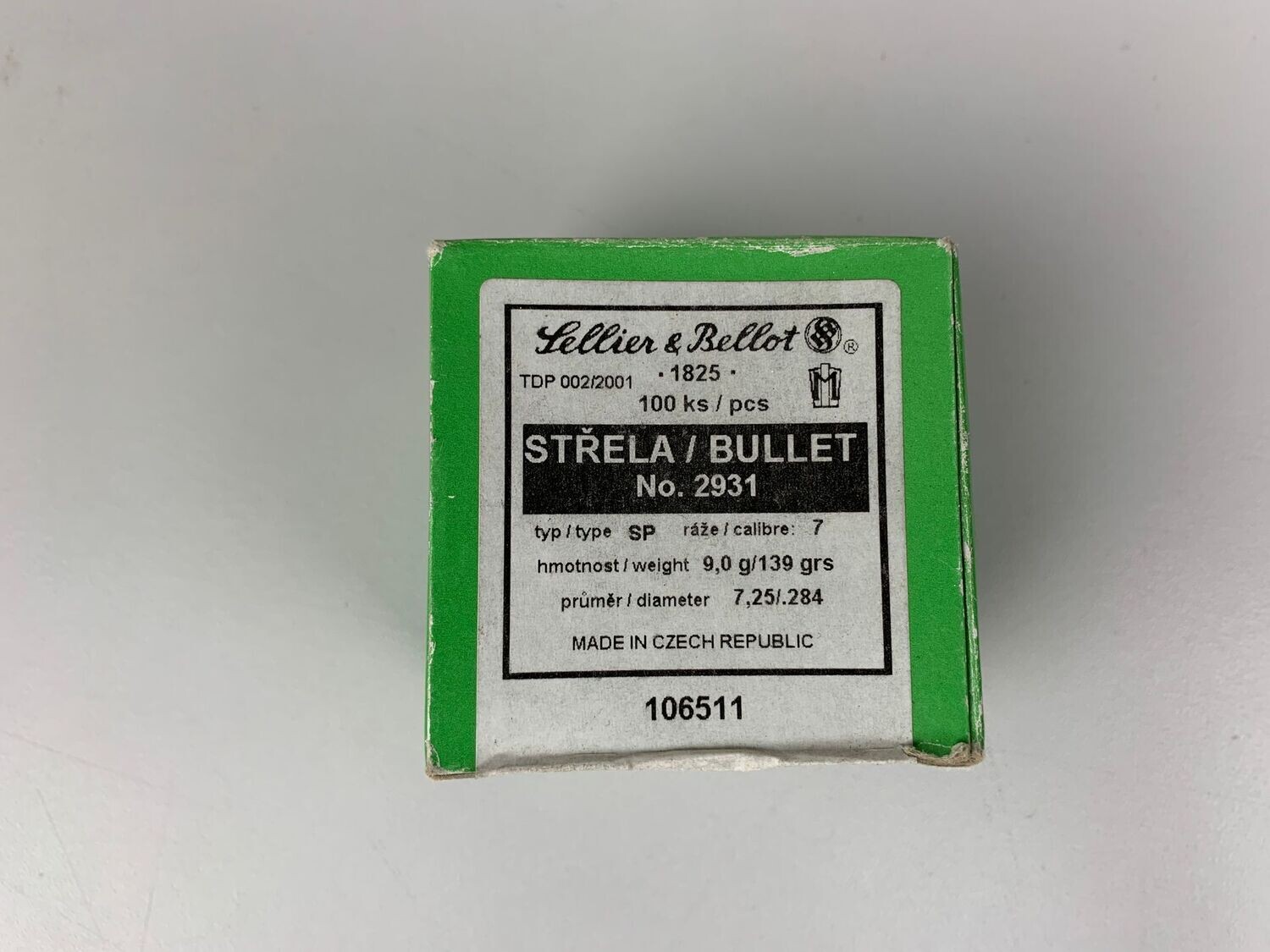 SELLIER & BELLOT	CAL: 7 MM	.284/ 139 GR. SP
