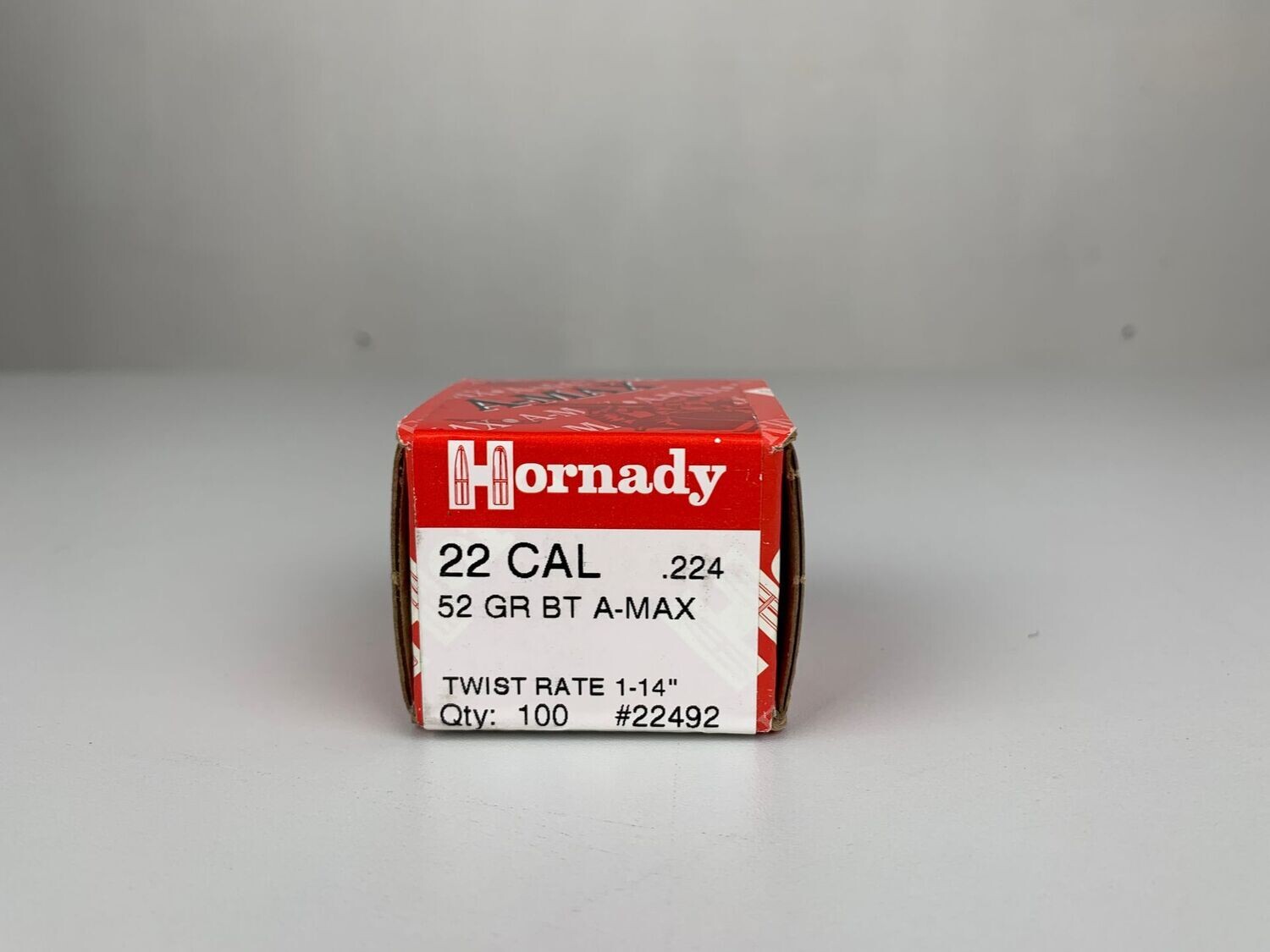 HORNADY	CAL: 22	.224/ 52 GR BT A-MAX