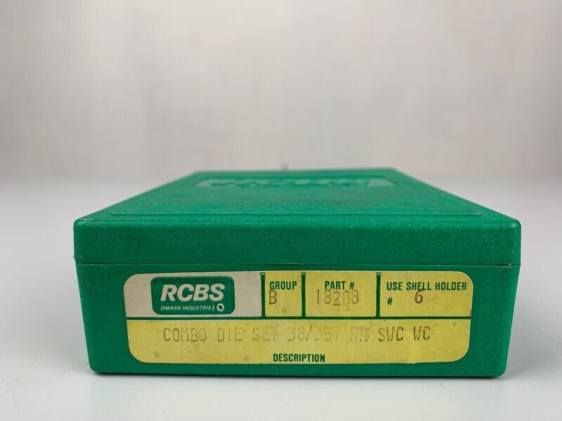 RCBS	COMBO DIE SET 	38/357 RN SWC WC