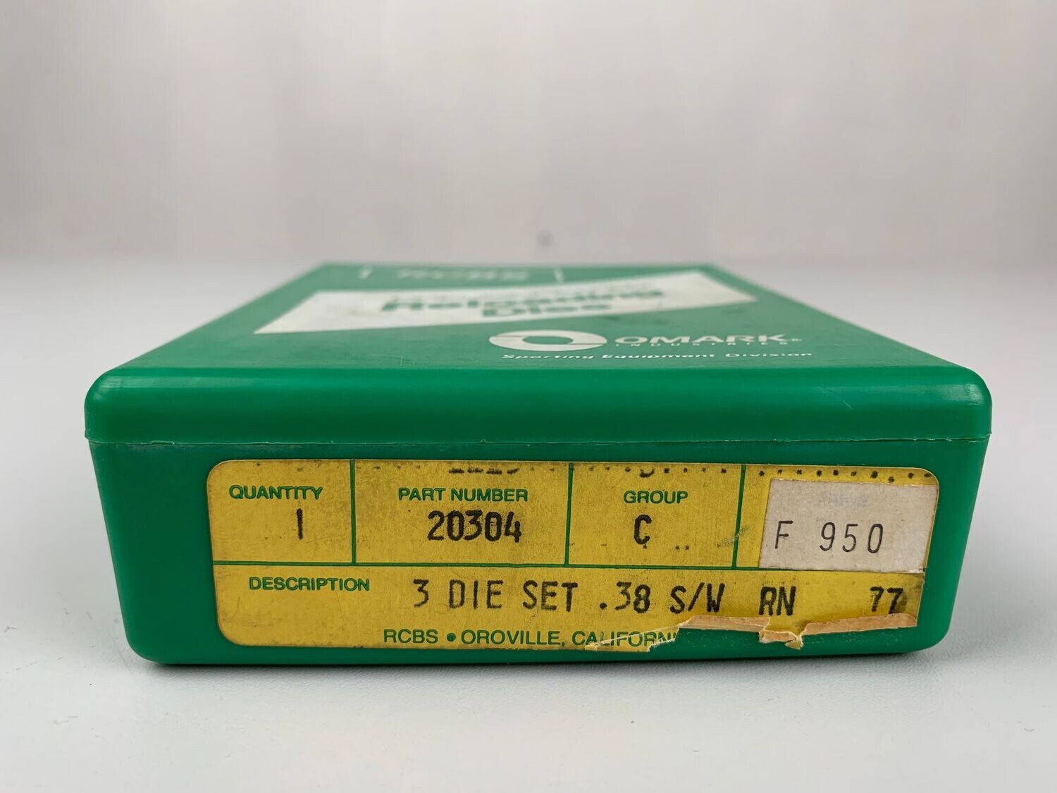RCBS	3 DIE SET	.38 S/W RN