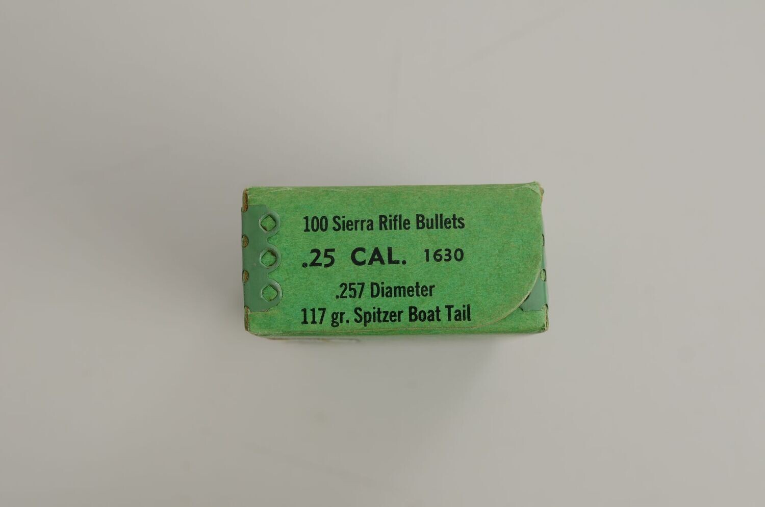 SIERRA	25 CAL	117 GR SPITZER BT / 1630