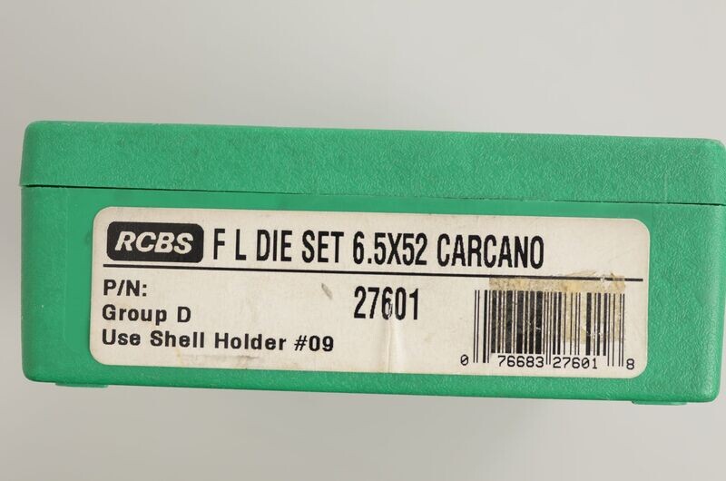 RCBS	FL 2 DIE STEEL SET	6,5X52 CARCANO