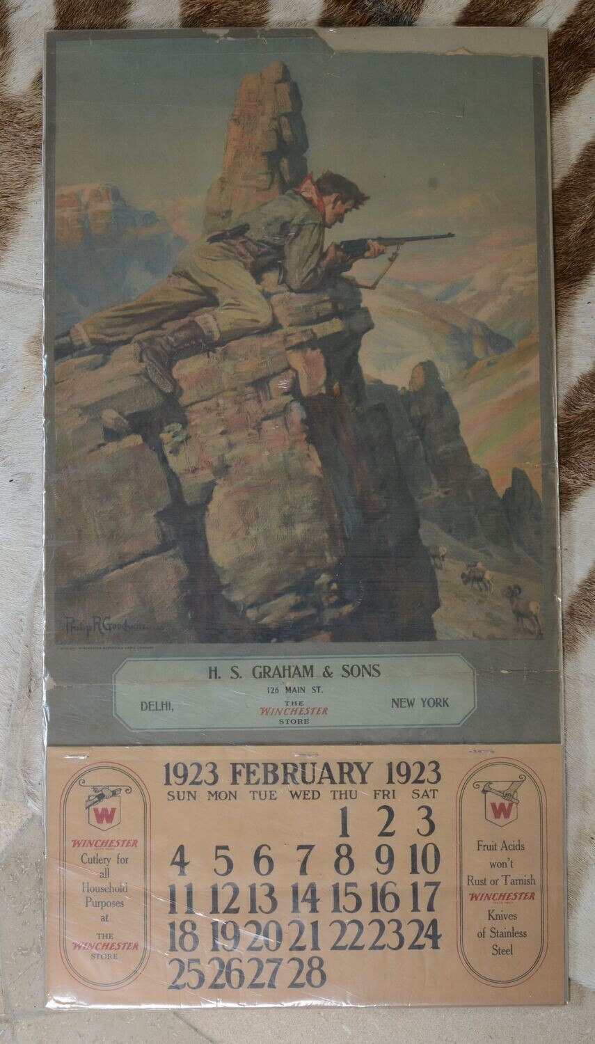 Original Winchester 1923 Calendar