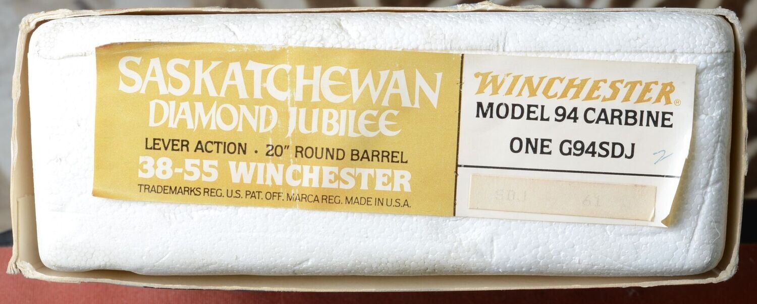 Original Rifle Box	Mod 94 - Carbine  38-55 Saskatchewan 1980 - 2700 pr