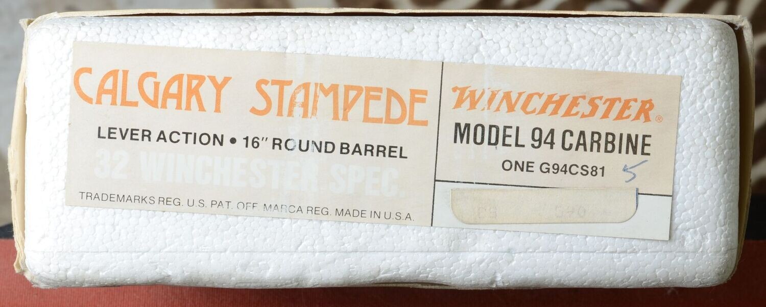 Original Rifle Box	Mod 94 - Carbine  32 Win Spl Calgary Stampede 1981 - 1000 pr