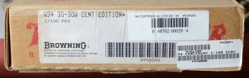 Original Rifle Box	Mod 94 - Carbine  30-30 Centennial ( 1/100 Nr 57 )