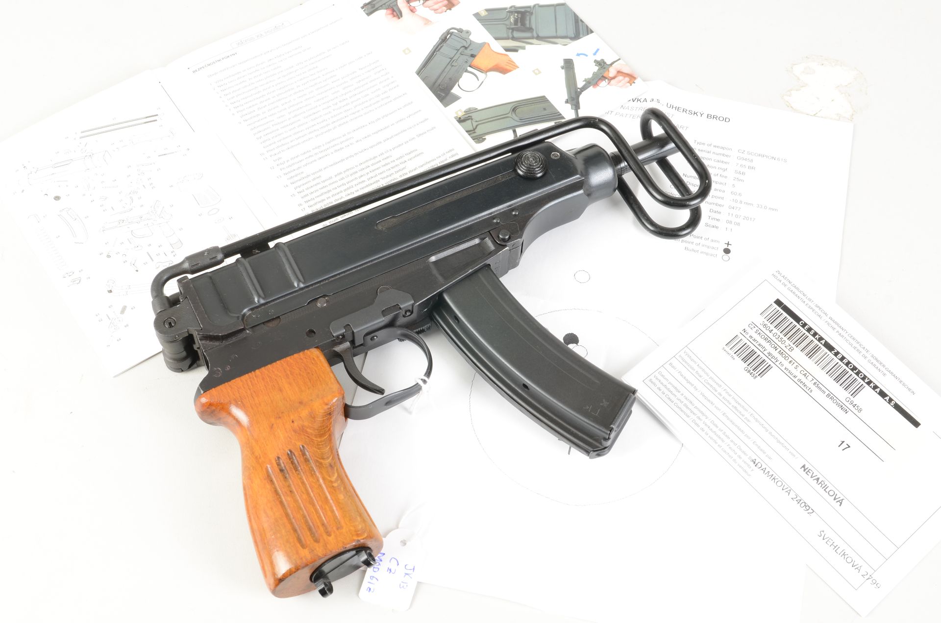 CZ Model 61S semi auto pistol 32 acp