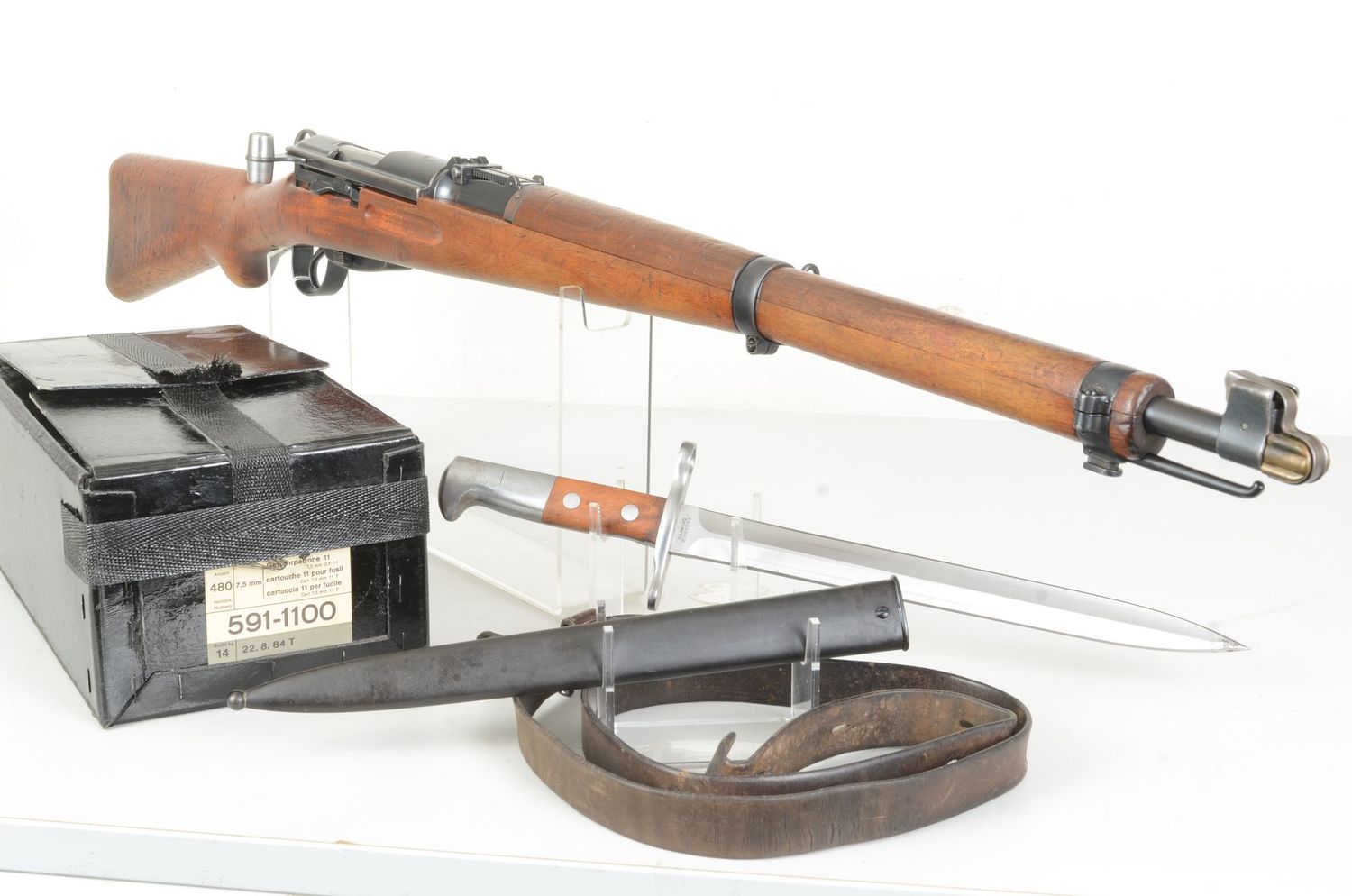 Schmidt - Rubin K31 rifle package incl ammo and acc.