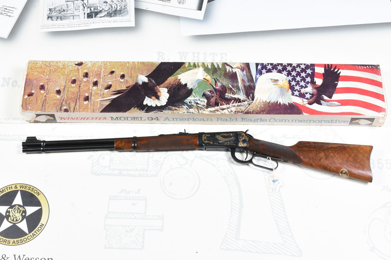 The Winchester The Winchester " American Bald Eagle Commemorative" 375 win NIB
