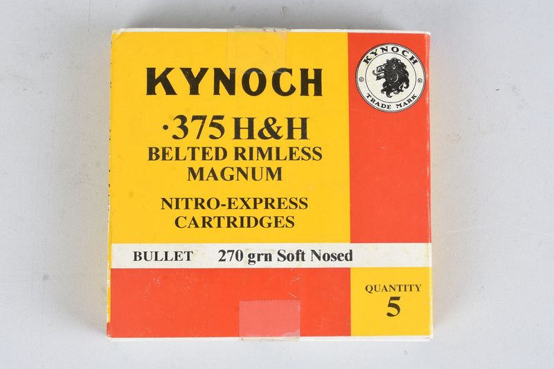 KYNOCH 375H&H 270 GR SOFT NOSE 5rd box KYNOCH 375H&H 270 GR SOFT NOSE 5rd box
