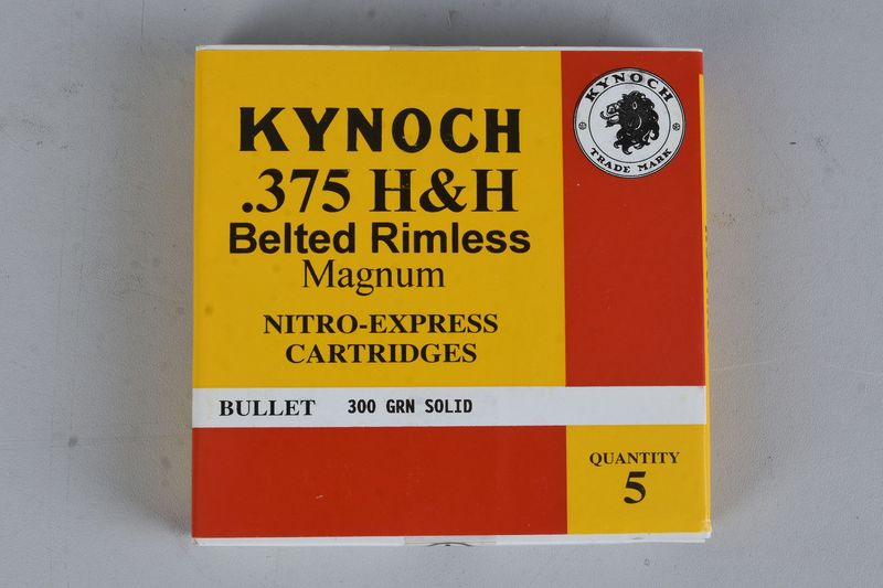 KYNOCH 375H&H 300 GR SOLID 5rd box KYNOCH 375H&H 300 GR SOLID 5rd box