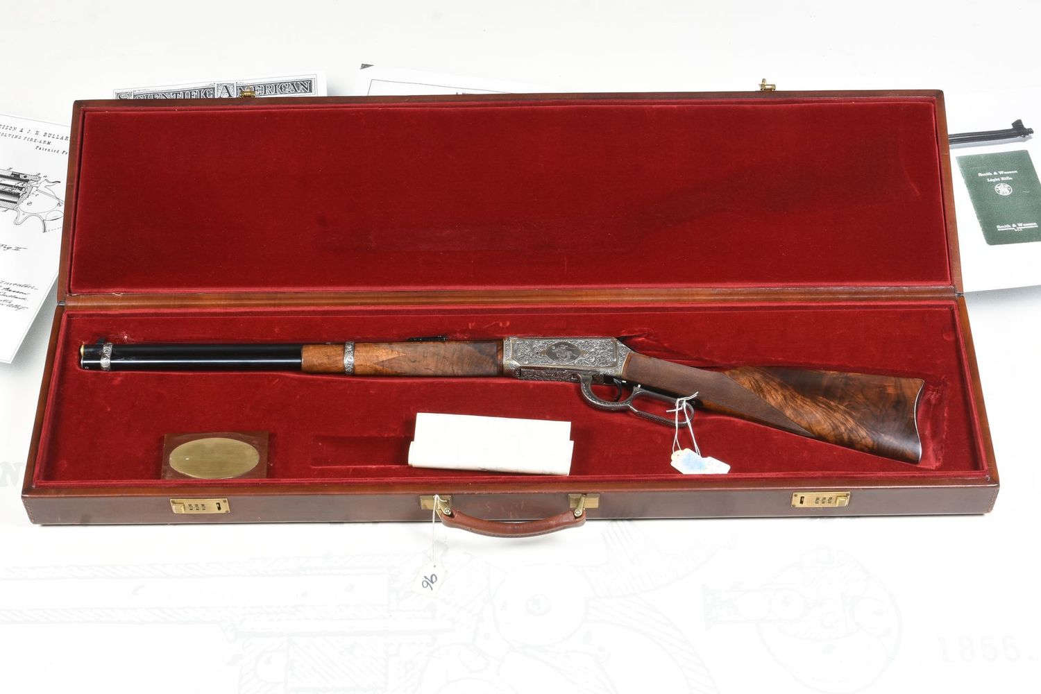 The Winchester " 1/1000 EUROPEAN "  ( we have 2 of this model available ) they are sold seperatly @ 11580 EURO EACH engraved by Bottega C. Giovanelli. NIB