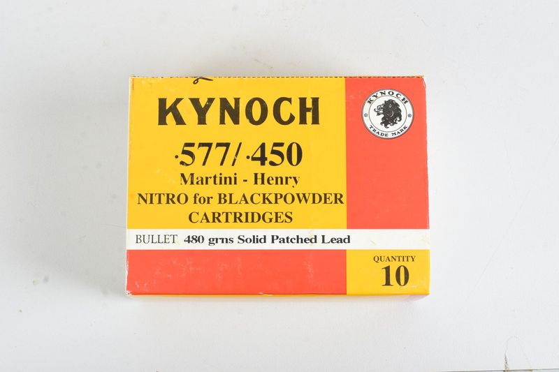 KYNOCH 577 / 450 Martini-Henry Nitro for BP 480 GR SOLID PATCHED LEAD 10RD
