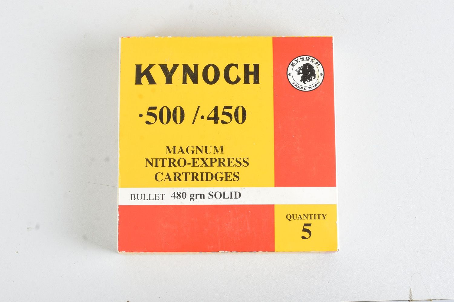 KYNOCH 500 / 450 MAG NITRO-EXPRESS 480 GR SOLID 5 RD