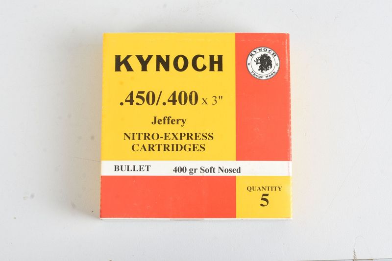 KYNOCH 450 / 400 X 3" JEFFERY N-E 400 GR SOFT NOSED 5RD