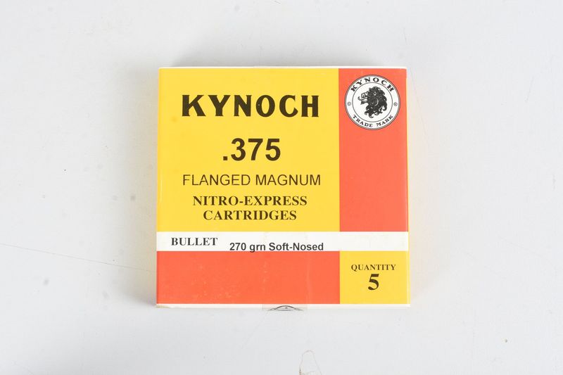 KYNOCH 375 H&H FLANGED MAGNUM N-E	270 GR SOFT NOSED 5RD