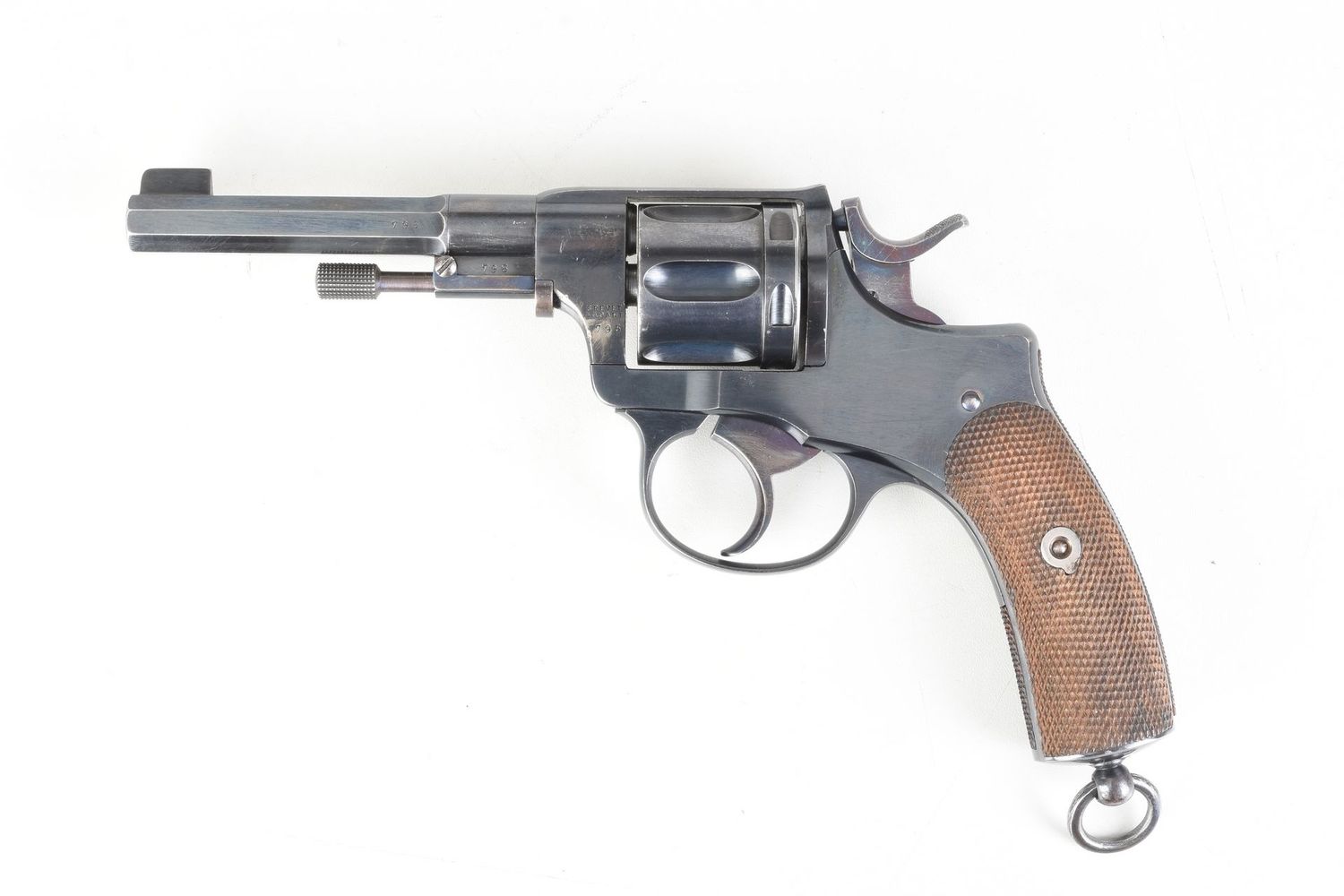 NAGANT FRERES MODEL 1887 7,5 mm Nagant + holster ( UNLICENSED FIREARM IN BELGIUM ) very rare find in the condition NAGANT FRERES MODEL 1887 7,5 mm Nagant + holster ( UNLICENSED FIREARM IN BELGIUM ) very rare find in the condition