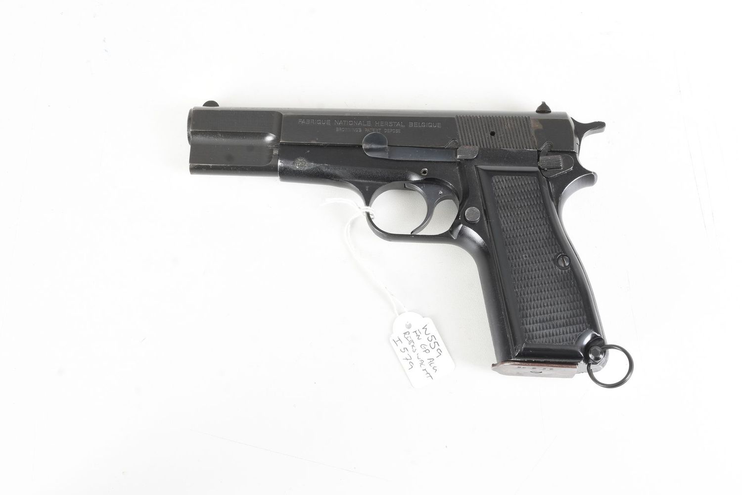 FN HERSTAL lightweight GP 9x19 pistol 1982 gendarmerie 3rd year contract