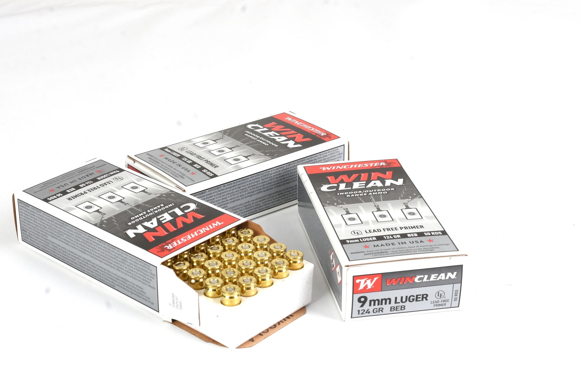 WINCHESTER	9x19 PARA	124	 FMJ  WINCLEAN	50 RD BOX