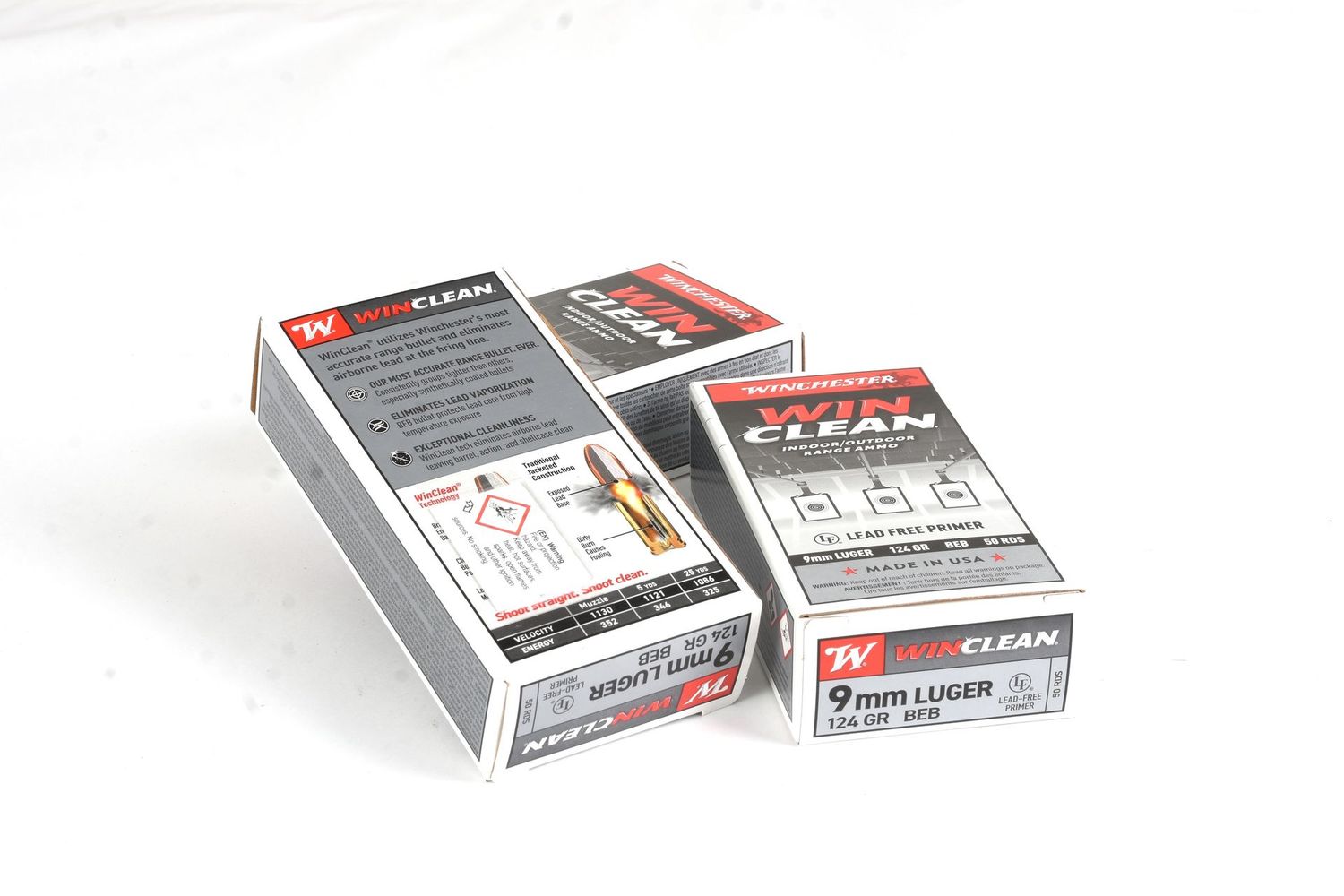 WINCHESTER	9x19 PARA	124	 FMJ  WINCLEAN	50 RD BOX