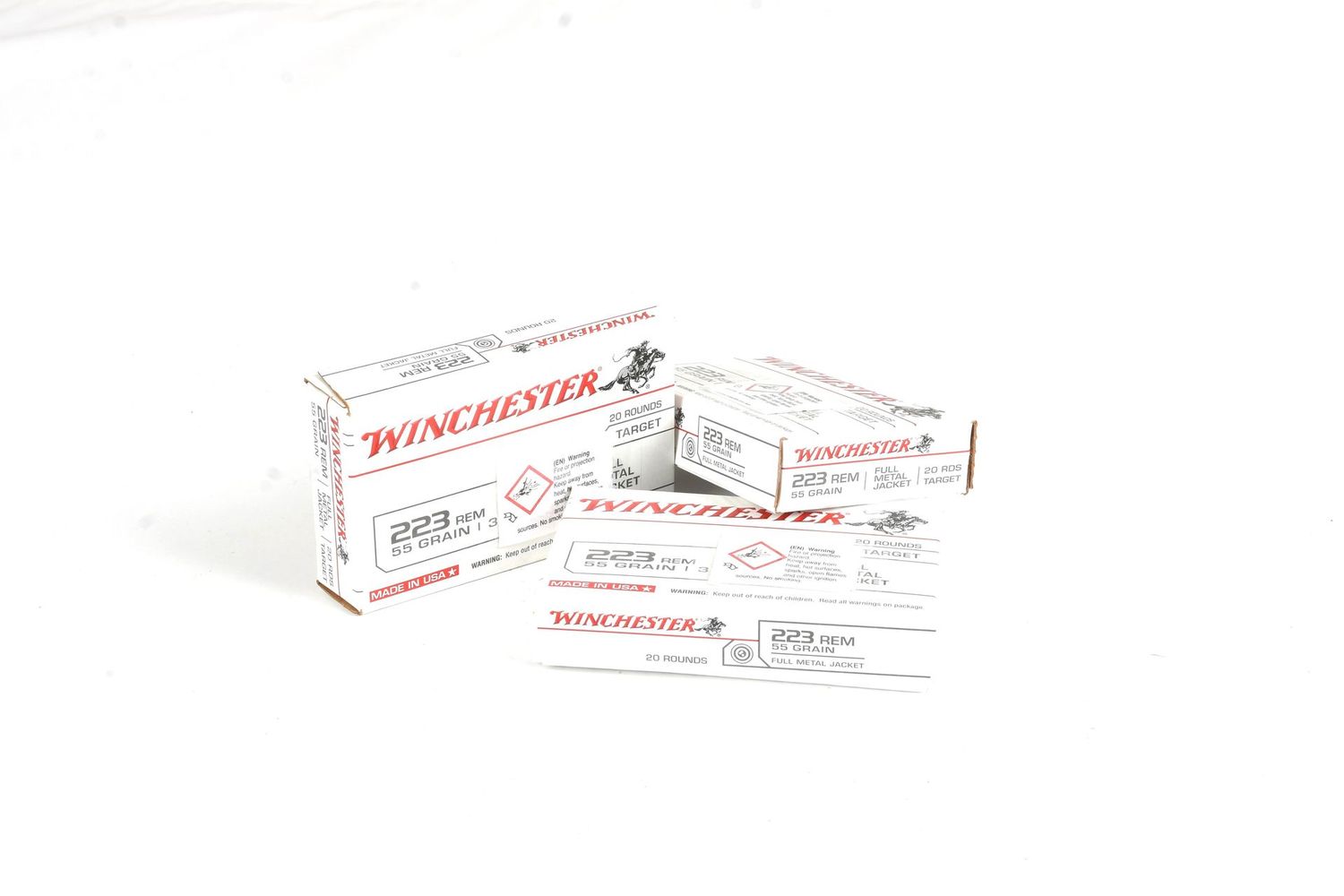 WINCHESTER	223 REM	55	FMJ	20 RD BOX