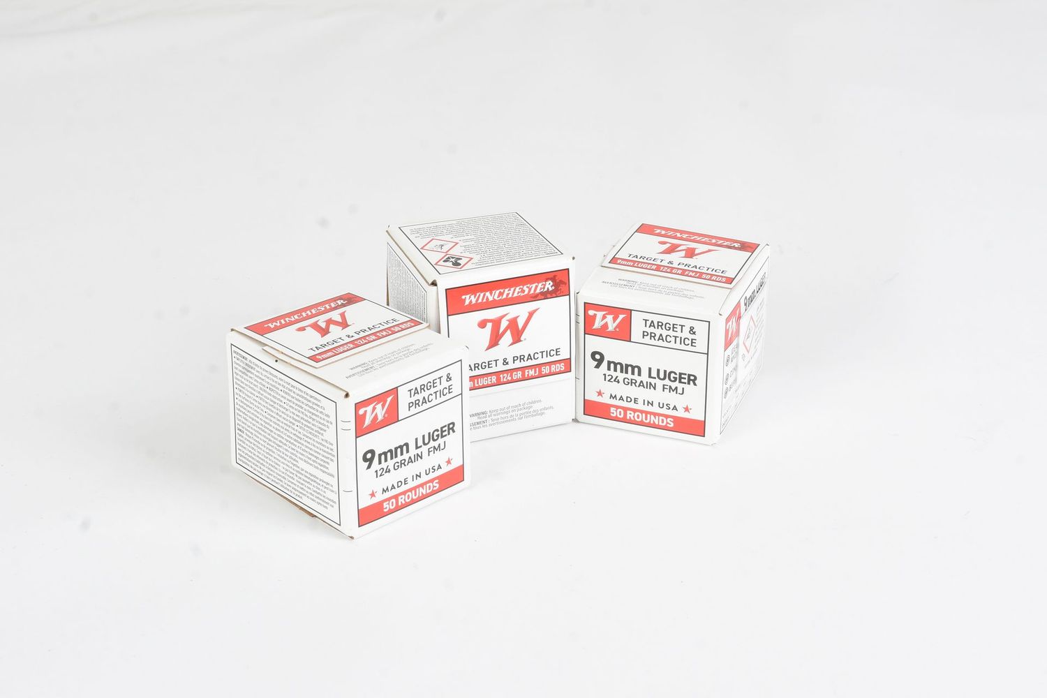 WINCHESTER	9x19 PARA	124	 FMJ	50RD BOX