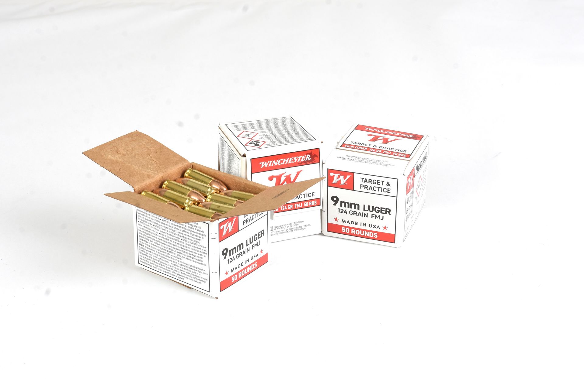 WINCHESTER	9x19 PARA	124	 FMJ	50RD BOX