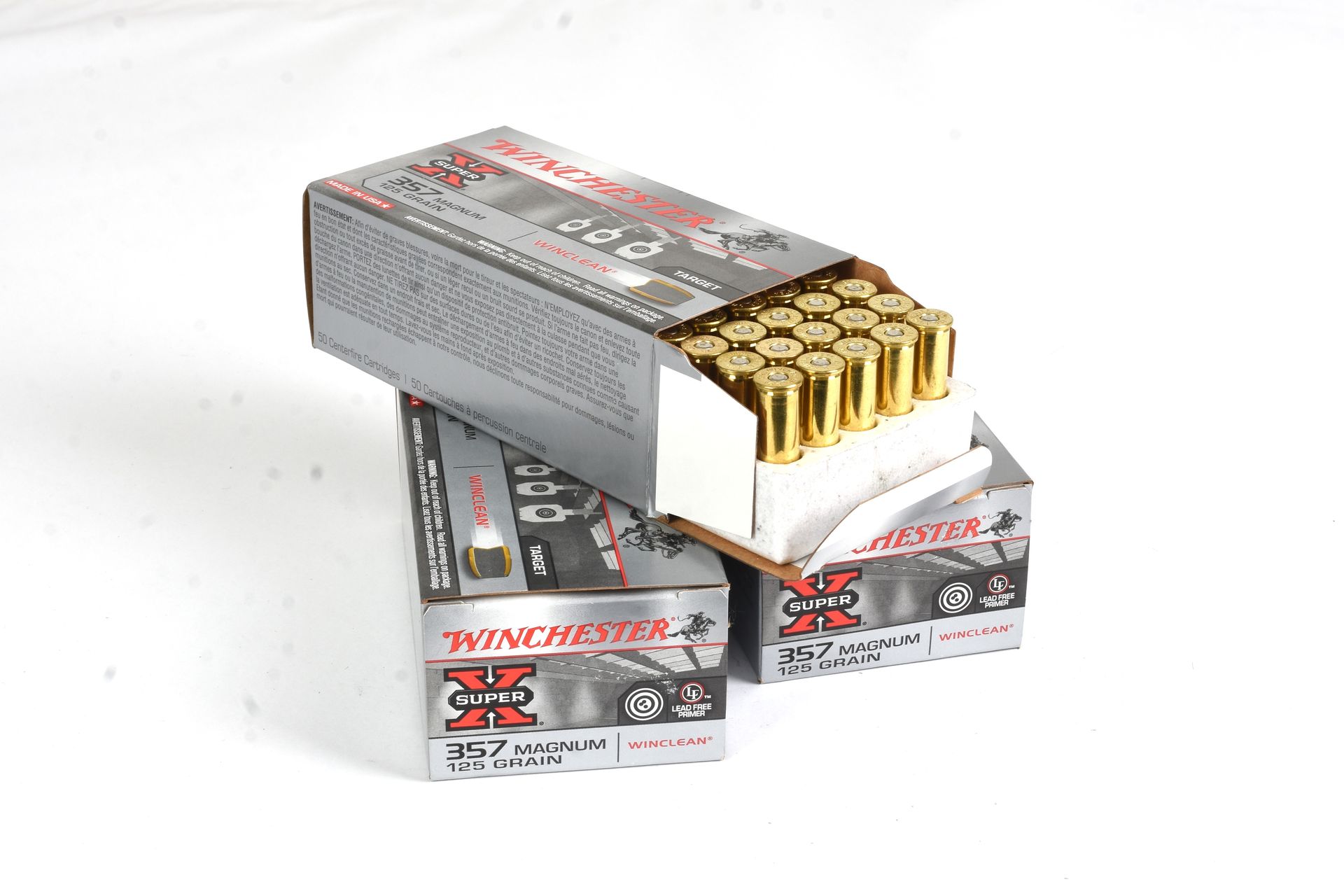 WINCHESTER	357MAG	125	 JSP WINCLEAN 50 RD BOX