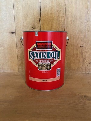 Satin oil, white